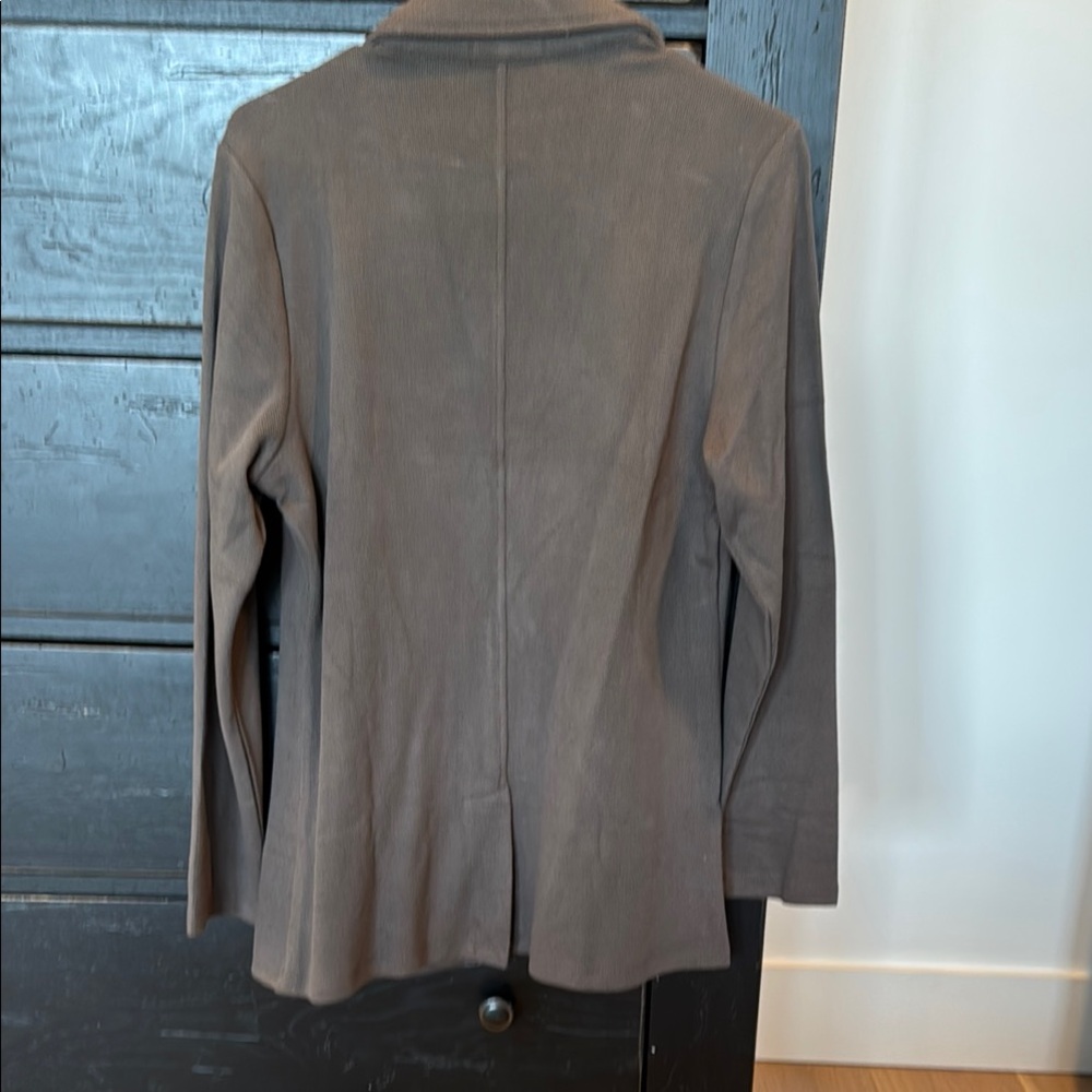 Women's Gray Blazer Jacket - Picture 2 of 4